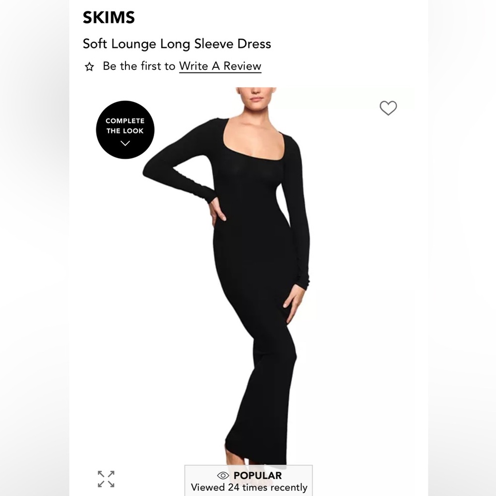 Skims soft lounge long sleeve dress